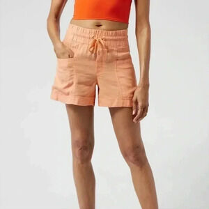 Athleta Women's Cabo Linen Shorts Light Orange